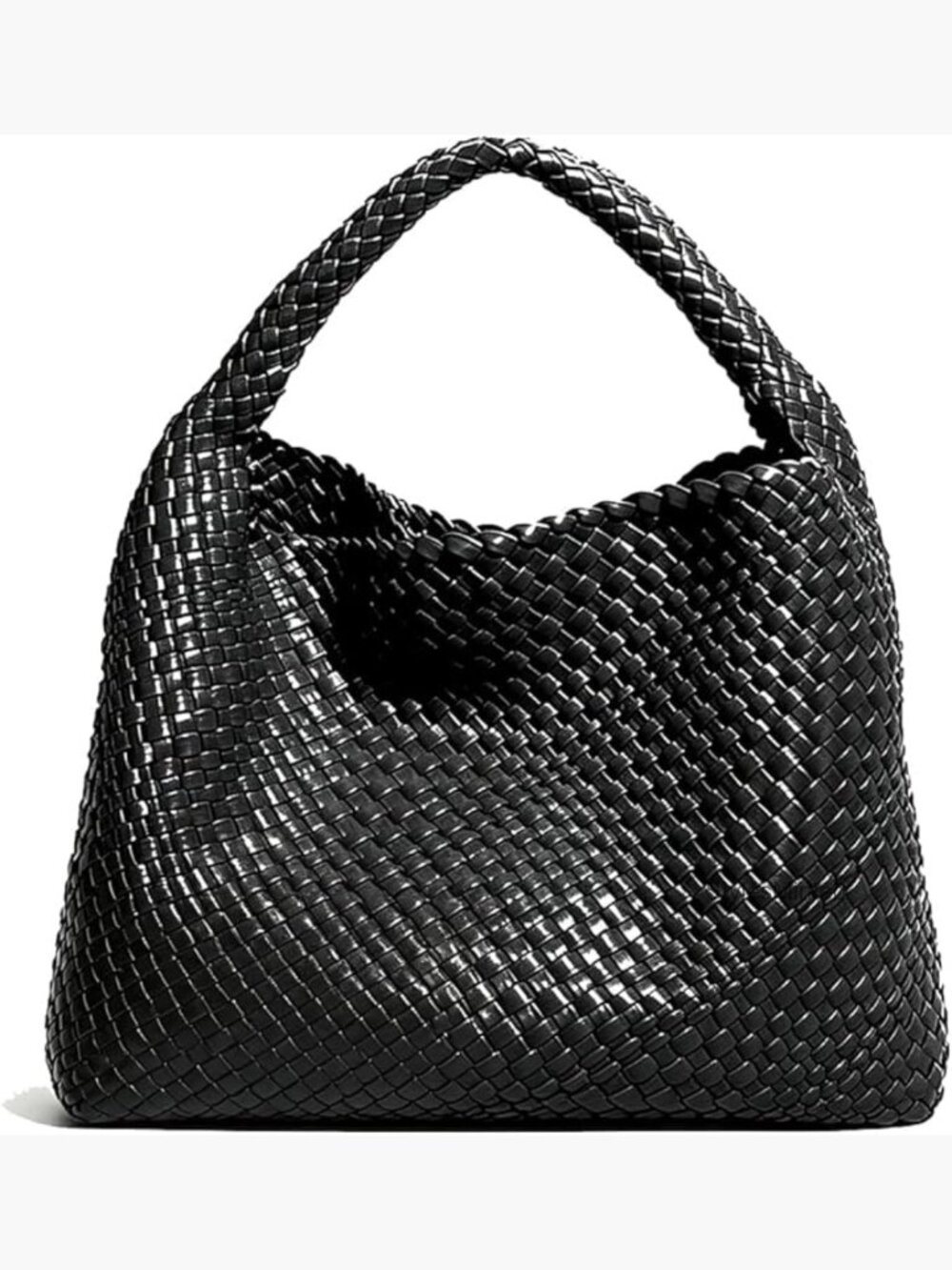 Large Woven Hobo Tote Bag for Women Work Commuter Day Bag